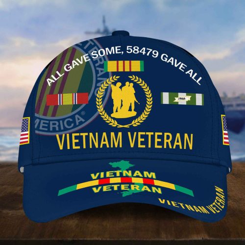 Vietnam Veteran Hat, Personalized Cap Gift For Gift For Veterans Day, Father's Day, Memorial Day