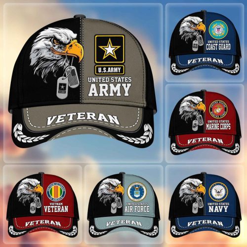 Premium US Veterans Cap, Gifts For US Veterans, Gifts On Father's Day, Armed Forces Day, Independence Day, Veterans Day.