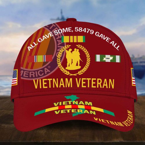 Vietnam Veteran Hat, Personalized Cap Gift For Gift For Veterans Day, Father's Day, Memorial Day