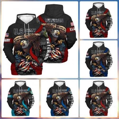 New Release U.S. Veterans Premium Hoodie Shirt  All Over Prints Gift Loves