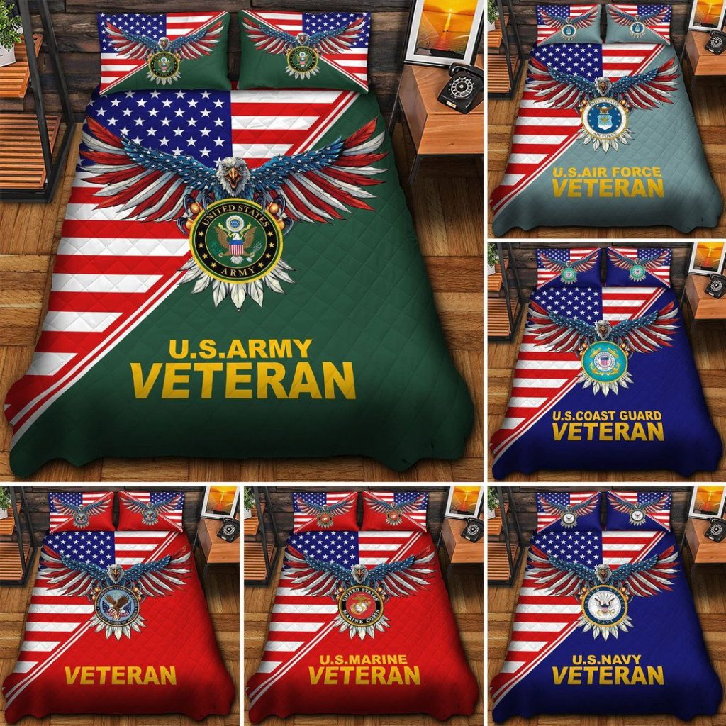 Veteran Bedding Set with patriotic theme