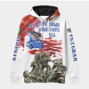 New Release U.S. Veterans Premium Hoodie Shirt All Over Prints Gift Loves - Logo of the military branch can be customized.