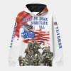 New Release U.S. Veterans Premium Hoodie Shirt All Over Prints Gift Loves - Logo of the military branch can be customized.