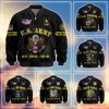 Premium US Veterans Bomber Jacket, Gifts For US Veterans, Gifts On Father's Day, Veterans Day.