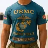 Premium USMC T-Shirt, 250th Anniversary Marine Corps Shirt, Gifts For Marine Veteran, Gifts On Father's Day, Veterans Day.