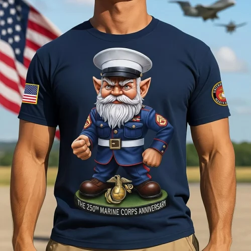 Premium USMC T-Shirt, 250th Anniversary Marine Corps Shirt, Gifts For Marine Veteran, Gifts On Father's Day, Veterans Day.