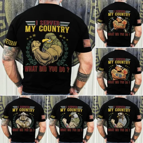 Premium I Served My Country U.S Veteran T-Shirt