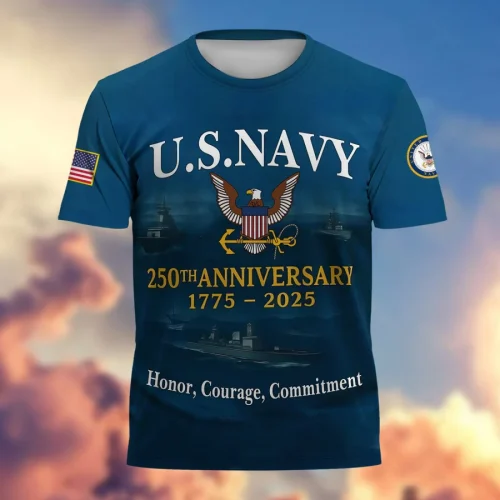 Premium 250th Anniversary Navy T-Shirt
