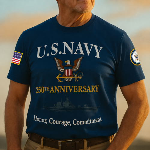 Premium 250th Anniversary Navy T-Shirt