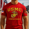 Premium USMC T-Shirt, 250th Anniversary Marine Corps Shirt, Gifts For Marine Veteran, Gifts On Father's Day, Veterans Day.