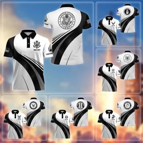 Premium US Veterans Polo Shirt, Gifts For US Veterans, Gifts On Father's Day, Veterans Day, Memorial Day.