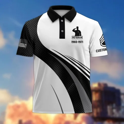 Premium US Veterans Polo Shirt, Gifts For US Veterans, Gifts On Father's Day, Veterans Day, Memorial Day.