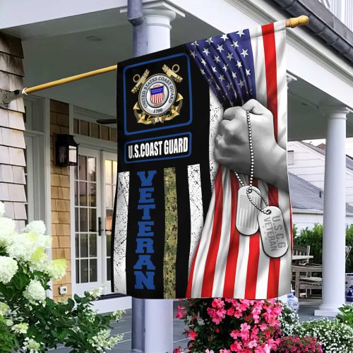 USCG Veteran Garden Flag – House Flag VPVC100305