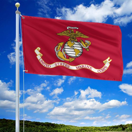 Premium USMC Grommet Flag, Gift For Marine Veteran VPVC104803, Gifts For Dad, For Husband, Best Gifts On Father's Day, Independence Day, Veterans Day.