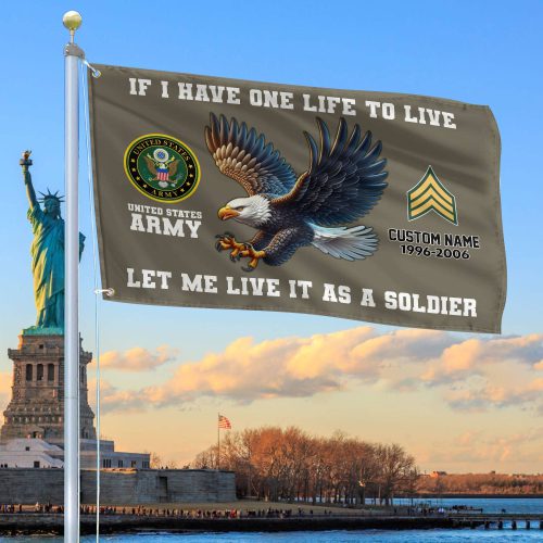 Unique Custom US Army Grommet Flag VPVC108210, Gift For Army Veteran, Gifts For Dad, For Husband, Best Gifts On Father's Day, Independence Day, Veterans Day.