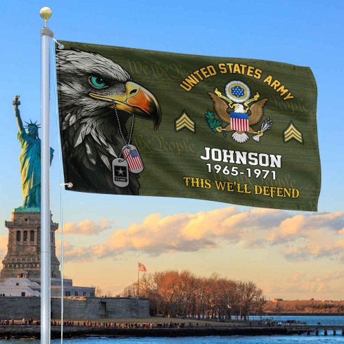 US Army Custom Grommet Flag VPVC108801, Gifts For Army Veteran, Best Gifts On Father's Day, Armed Forces Day, Independence Day, Veterans Day.