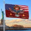 US Veteran Custom Grommet Flag VPVC108807, Gifts For US Veteran, Best Gifts On Father's Day, Armed Forces Day, Independence Day, Veterans Day.