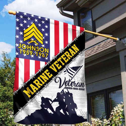 Premium Custom USMC Flag VPVC110103, Gift For Marine Veteran, American Flag, Patriotic Flag, Garden Flag, House Flag, Best Gifts On Father's Day, Independence Day, Veterans Day.