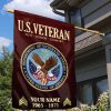 US Seabees Flag VPVC110409, Custom Name, Rank, Year, Gift For Seabees Veteran, American Flag, Patriotic Flag, Garden Flag, House Flag, Best Gifts On Father's Day, Independence Day, Veterans Day.