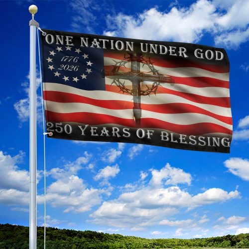 Premium America 250th Anniversary Grommet Flag VPVC120072, America 250th Flag, America 250th Birthday, Best Gifts On Independence Day, Veterans Day.