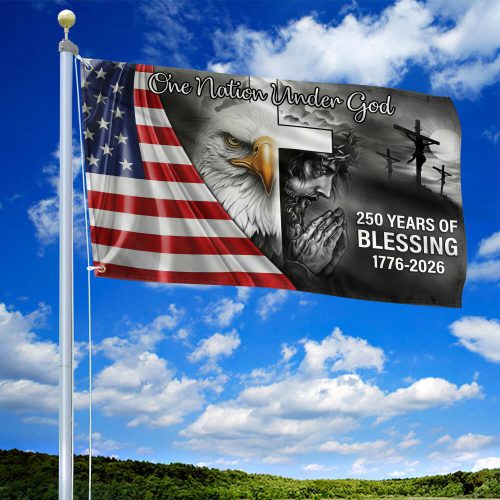 Premium America 250th Anniversary Grommet Flag VPVC120073, America 250th Flag, America 250th Birthday, Best Gifts On Independence Day, Veterans Day.