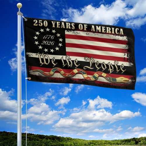 Premium America 250th Anniversary Grommet Flag VPVC120076, America 250th Flag, America 250th Birthday, Best Gifts On Independence Day, Veterans Day.