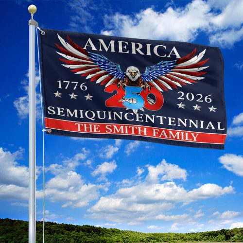 Premium Custom America 250th Anniversary Grommet Flag VPVC120080, America 250th Flag, America 250th Birthday, Best Gifts On Independence Day, Veterans Day.