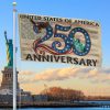 Premium Custom America 250th Anniversary Grommet Flag VPVC120088, America 250th Flag, America 250th Birthday, Best Gifts On Independence Day, Veterans Day.