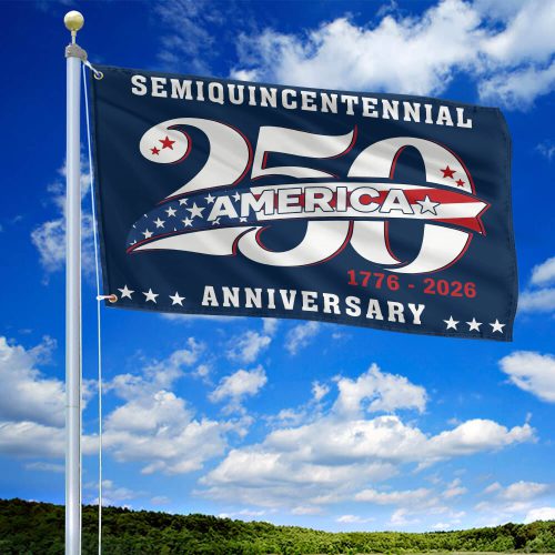 Premium America 250th Anniversary Grommet Flag VPVC120107, America 250th Flag, America 250th Birthday, Best Gifts On Independence Day, Veterans Day.