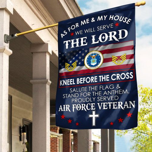 Premium Custom USAF Flag VPVC110004, Gift For Air Force Veteran, American Flag, Patriotic Flag, Garden Flag, House Flag, Best Gifts On Father's Day, Independence Day, Veterans Day.