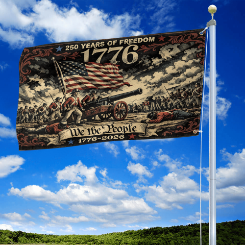 Premium America 250th Anniversary Grommet Flag VPVC120114, America 250th Flag, America 250th Birthday, Best Gifts On Independence Day, Veterans Day.