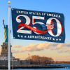 Premium America 250th Anniversary Grommet Flag VPVC120174, America 250th Flag, America 250th Birthday, Best Gifts On Independence Day, Veterans Day.