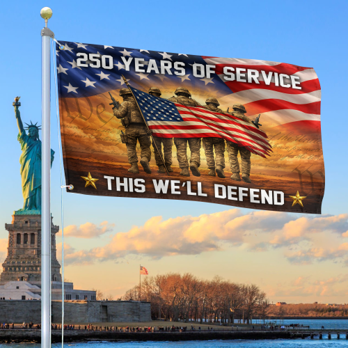Premium America 250th Anniversary Grommet Flag VPVC120124, America 250th Flag, America 250th Birthday, Best Gifts On Independence Day, Veterans Day.