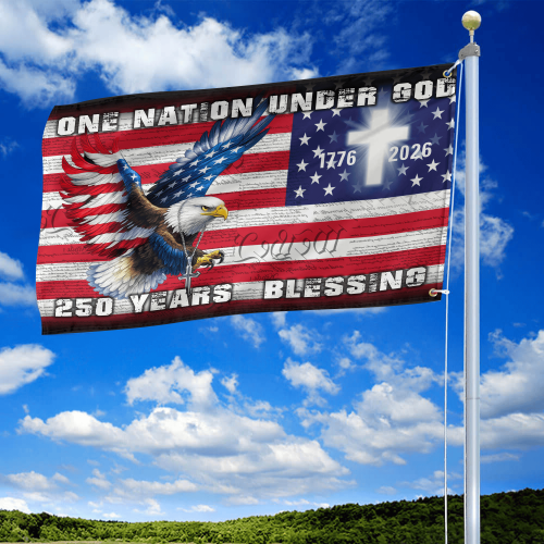 Premium America 250th Anniversary Grommet Flag VPVC120128, America 250th Flag, America 250th Birthday, Best Gifts On Independence Day, Veterans Day.
