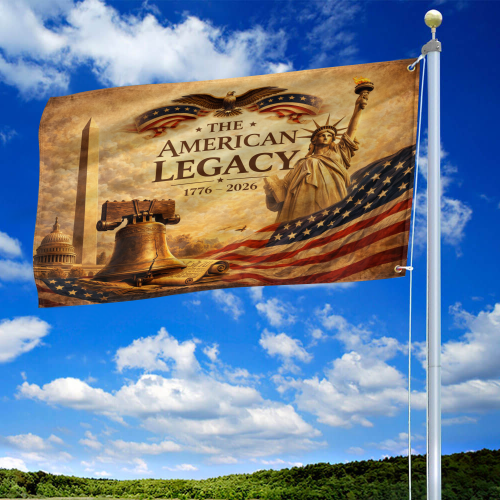 Premium America 250th Anniversary Grommet Flag VPVC120138, America 250th Flag, America 250th Birthday, Best Gifts On Independence Day, Veterans Day.