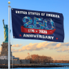 Premium America 250th Anniversary Grommet Flag VPVC120117, America 250th Flag, America 250th Birthday, Best Gifts On Independence Day, Veterans Day.