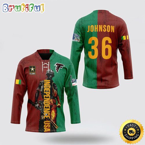 Personalized NFL Atlanta Falcons Hockey Jersey Vietnam Veterans Day Nfl Hockey Jersey For Fans