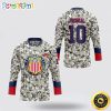 Personalized NFL Green Bay Packers Hockey Jersey Vietnam Veterans Day Nfl Hockey Jersey For Fans