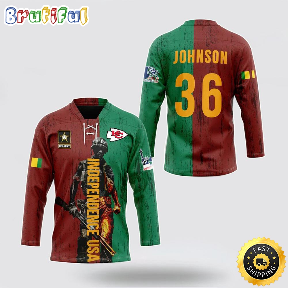 Personalized NFL Kansas City Chiefs Hockey Jersey Vietnam Veterans Day Nfl Hockey Jersey For Fans