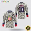 Personalized NFL Kansas City Chiefs Hockey Jersey Vietnam Veterans Day Nfl Hockey Jersey For Fans