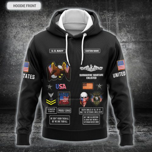 Navy Badge – Hoodie