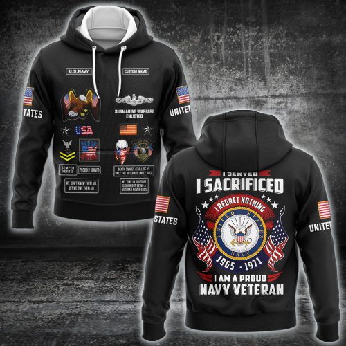 Navy Badge – Hoodie
