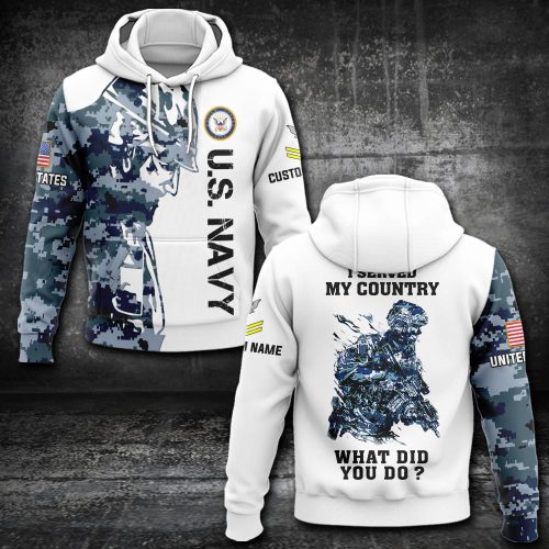 US Navy, Honoring All Who Served – Hoodie