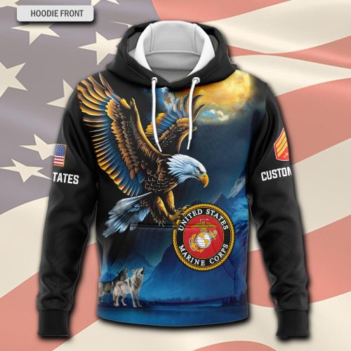 US Marine Corps, Remember – Honor – Respect – Hoodie