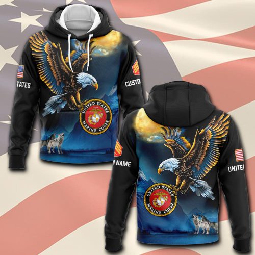 US Marine Corps, Remember – Honor – Respect – Hoodie