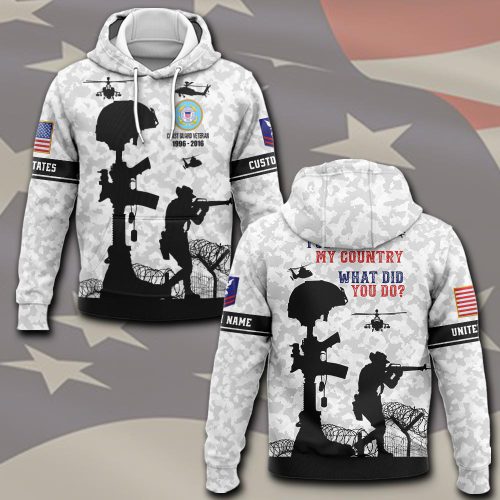US Coast Guard, Remember – Honor – Respect – Hoodie