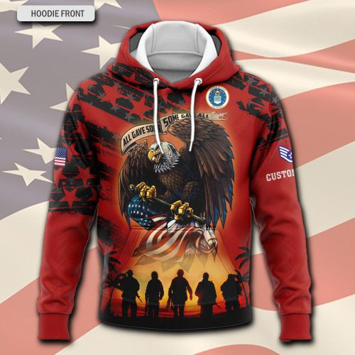 US Air Force , Land Of The Free, Because Of The Brave – Hoodie
