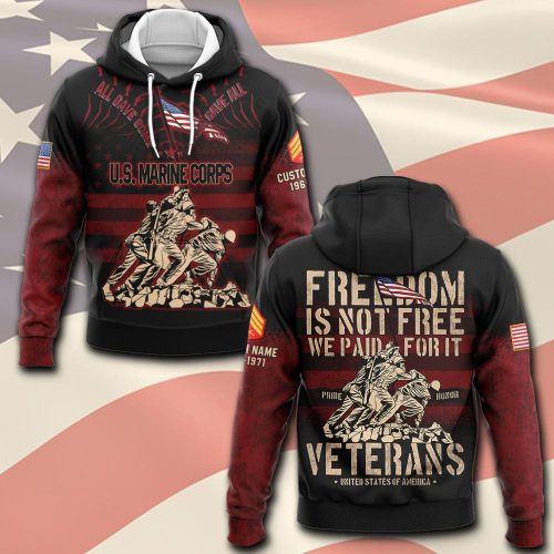 US Marine Corps, Honoring All Who Served – Hoodie