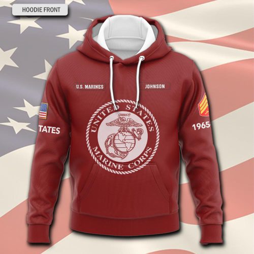 US Marine Corps, Honor, Duty, Service – Hoodie