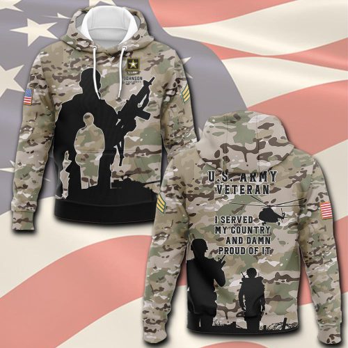 US Army, American By Birth, Veteran By Choice – Hoodie